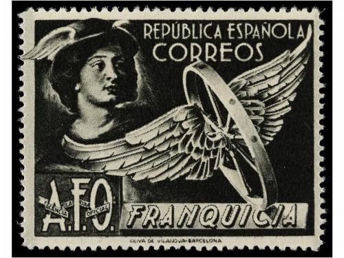 ** ESPAÑA: FRANQUICIAS POSTALES. Ed. 23/7. 1938. MERCURIO. 5