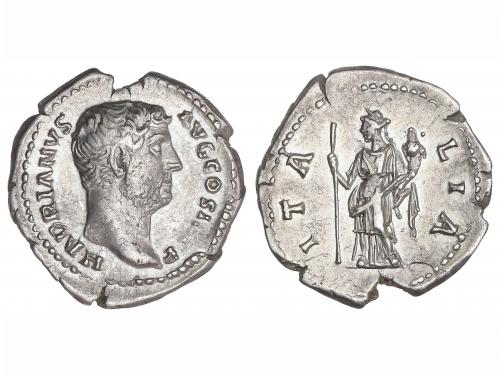 IMPERIO ROMANO. Denario. Acuñada el 134-138 d.C. ADRIANO. An