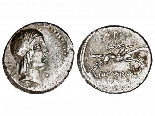 REPÚBLICA ROMANA. Denario. 90-89 a.C. CALPURNIA. L. Calpurni