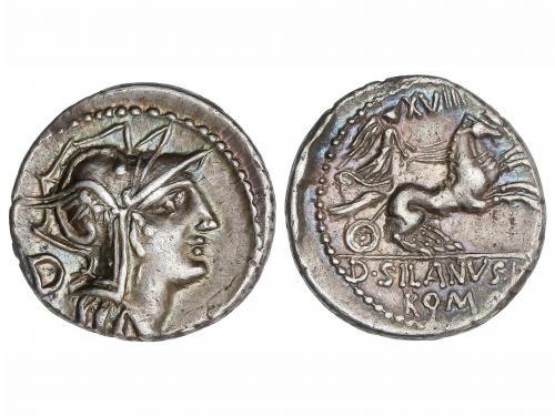 REPÚBLICA ROMANA. Denario. 91 a.C. JUNIA. D. Junius Silanus.