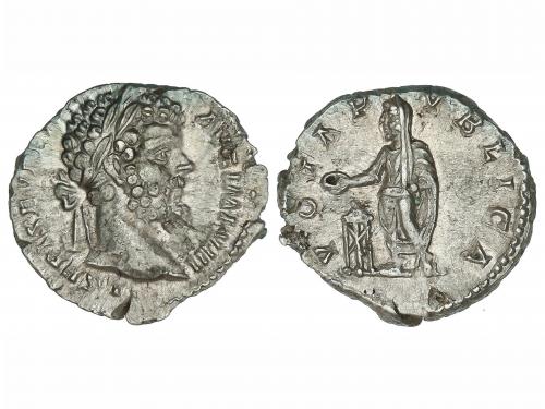 IMPERIO ROMANO. Denario. Acuñada el 196-197 d.C. SEPTIMIO SE