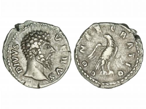 IMPERIO ROMANO. Denario. Acuñada el 168-169 d.C. LUCIO VERO.