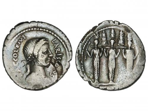 REPÚBLICA ROMANA. Denario. 43 a.C. ACCOLEIA. P. Accoleius La