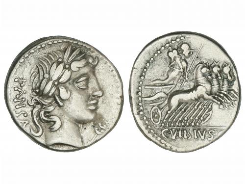 REPÚBLICA ROMANA. Denario. 90 a.C. VIBIA. C. Vibius C.f. Pan