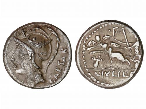 REPÚBLICA ROMANA. Denario. 103 a.C. JULIA. L. Julius L.f. Ca