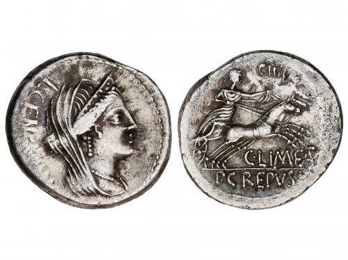REPÚBLICA ROMANA. Denario. 88 a.C. MARCIA. L. Marcius Censor