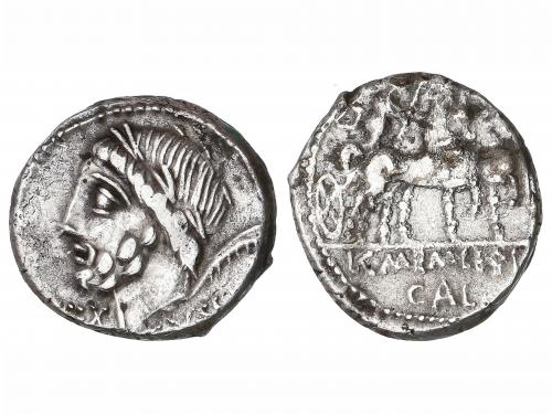 REPÚBLICA ROMANA. Denario. 87 a.C. MEMMIA. L. y C. Memmius L