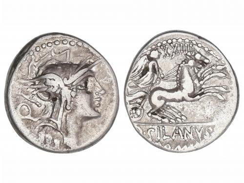 REPÚBLICA ROMANA. Denario. 91 a.C. JUNIA. D. Junius Silanus 