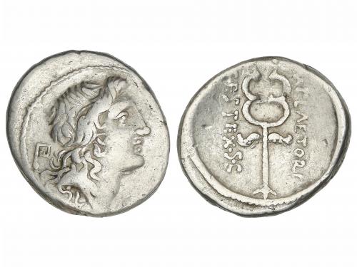 REPÚBLICA ROMANA. Denario. 69 a.C. PLAETORIA. M. Plaetorius 