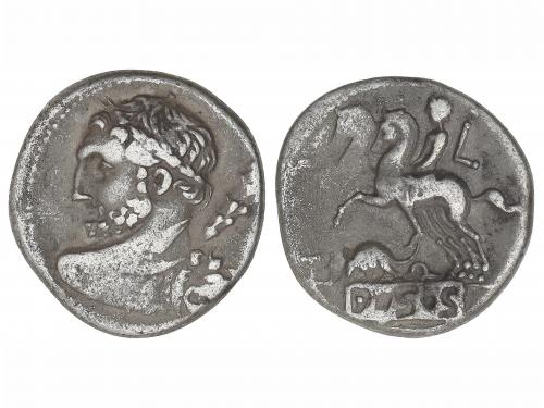 REPÚBLICA ROMANA. Denario. 112-111 a.C. QUINCTIA. Ti. Quinct