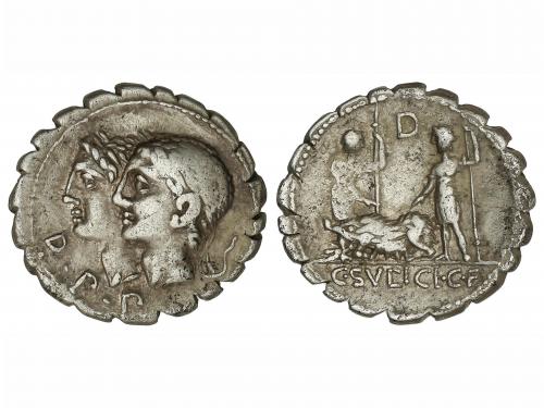 REPÚBLICA ROMANA. Denario. 106 a.C. SULPICIA. C. Sulpicius C