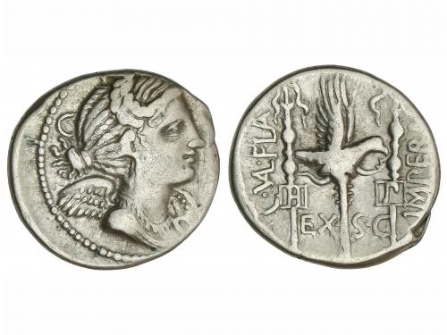 REPÚBLICA ROMANA. Denario. 82 a.C. VALERIA. C. Valerius Flac