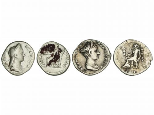 IMPERIO ROMANO. Lote 2 monedas Denario. Acuñadas el 137 d.C.