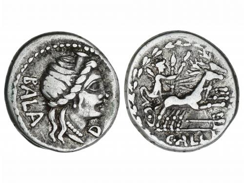 REPÚBLICA ROMANA. Denario. 92 a.C. AELIA. C. Allius Bala. An