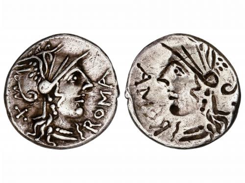 REPÚBLICA ROMANA. Denario incuso. 116-115 a.C. DOMITIA. Cnae