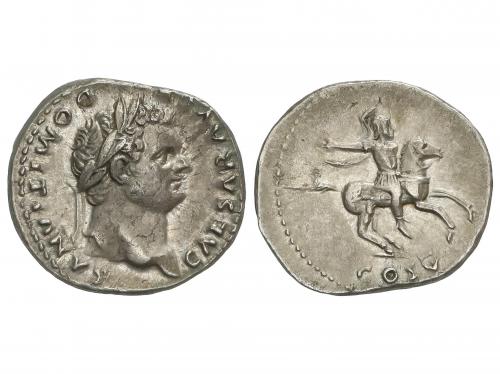 IMPERIO ROMANO. Denario. 76-80 d.C. DOMICIANO. Anv.: CAESAR 