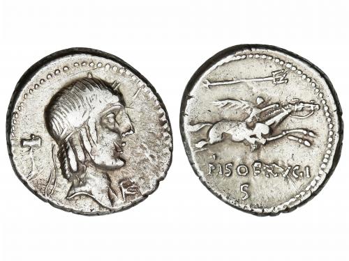 REPÚBLICA ROMANA. Lote 2 monedas Denario. 104 y 90-89 a.C. A