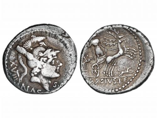 REPÚBLICA ROMANA. Denario. 71 a.C. AXIA. Lucius Axius L.f. N