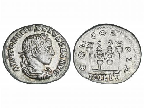 IMPERIO ROMANO. Denario. Acuñada el 218-219 d.C. HELIOGÁBALO