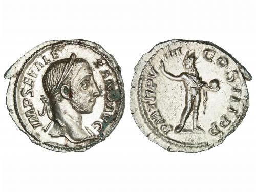 IMPERIO ROMANO. Denario. Acuñada el 228-231 d.C. ALEJANDRO S