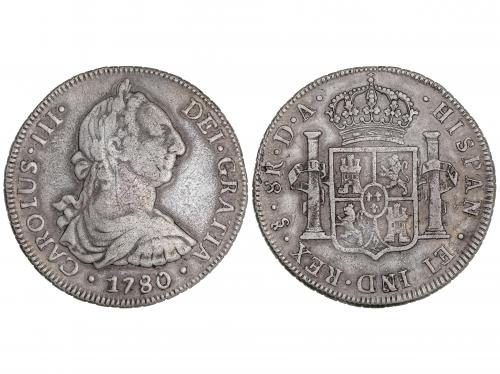 CARLOS III. 8 Reales. 1780. SANTIAGO. D.A. 26,80 grs. No en