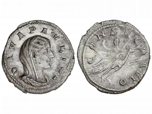 IMPERIO ROMANO. Denario. Acuñada el 235-236 d.C. PAULINA. An