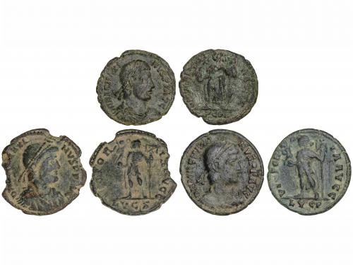IMPERIO ROMANO. Lote 3 monedas Maiorina 22 mm. Acuñadas el 3