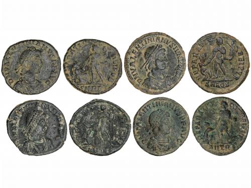 IMPERIO ROMANO. Lote 4 monedas Maiorina reducida 22 mm. Acuñ