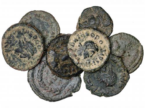 IMPERIO ROMANO. Lote 8 monedas Fracción de Centenional (7) y