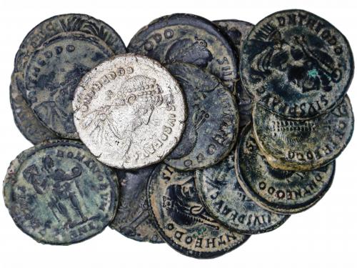 IMPERIO ROMANO. Lote 16 monedas Maiorina reducida 22 mm. Acu