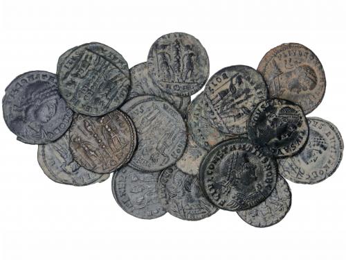 IMPERIO ROMANO. Lote 18 monedas Medio Centenional. Acuñadas 