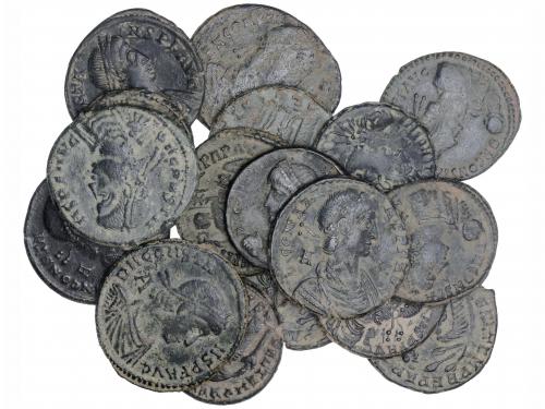 IMPERIO ROMANO. Lote 17 monedas Centenional. Acuñadas el 348