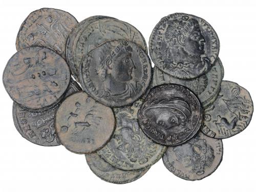 IMPERIO ROMANO. Lote 16 monedas Medio Centenional. Acuñadas 