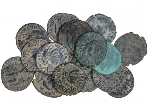 IMPERIO ROMANO. Lote 16 monedas Centenional 17 mm. Acuñadas 