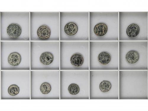 IMPERIO ROMANO. Lote 14 monedas Centenional (10) y Medio Cen