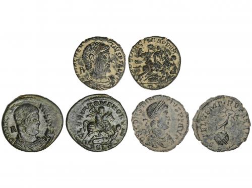 IMPERIO ROMANO. Lote 3 monedas Medio Centenional y Centenion