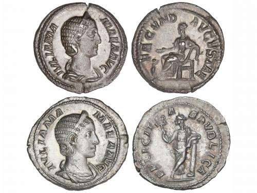 IMPERIO ROMANO. Lote 2 monedas Denario. Acuñadas el 235 d.C.