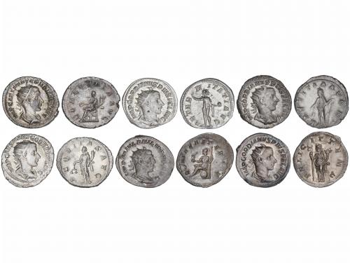 IMPERIO ROMANO. Lote 6 monedas Antoniniano. Acuñadas el 238-