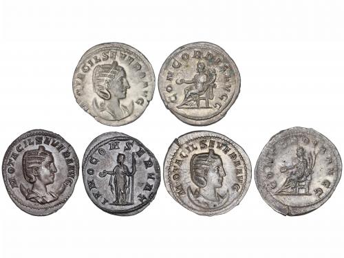 IMPERIO ROMANO. Lote 3 monedas Antoniniano. Acuñadas el 244-