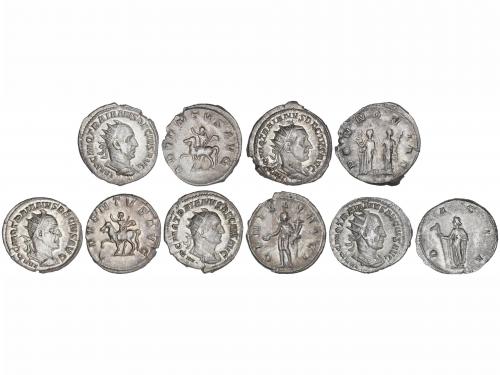 IMPERIO ROMANO. Lote 5 monedas Antoniniano. Acuñada el 249-2