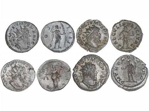 IMPERIO ROMANO. Lote 4 monedas Antoniniano. Acuñadas el 258-