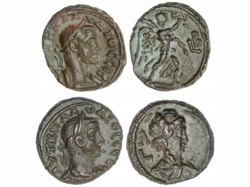 IMPERIO ROMANO. Lote 2 monedas Tetradracma. Acuñada el 268-2