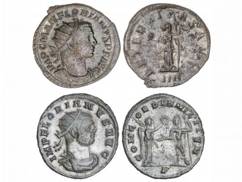 IMPERIO ROMANO. Lote 2 monedas Antoniniano. Acuñadas el 276 