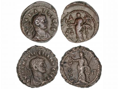 IMPERIO ROMANO. lote 2 monedas Tetradracma. Acuñadas el 282-