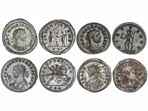 IMPERIO ROMANO. Lote 4 monedas Antoniniano. Acuñadas el 276-