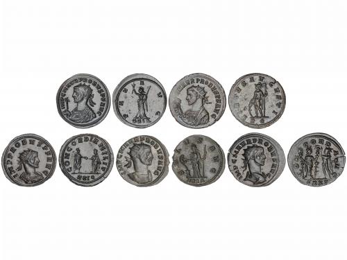 IMPERIO ROMANO. Lote 5 monedas Antoniniano. Acuñadas el 276-