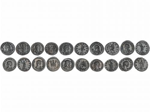 IMPERIO ROMANO. Lote 10 monedas Antoniniano. Acuñadas el 276