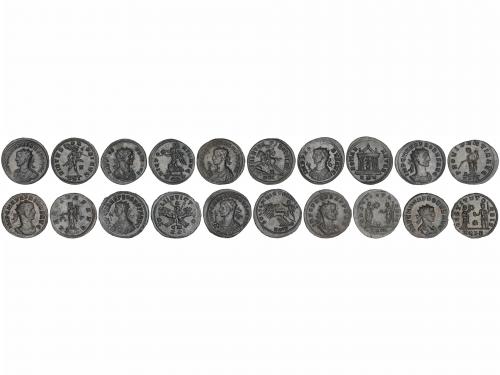 IMPERIO ROMANO. Lote 10 monedas Antoniniano. Acuñadas el 276