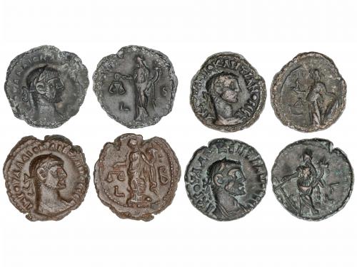 IMPERIO ROMANO. Lote 4 monedas Tetradracma. Acuñadas el 294-