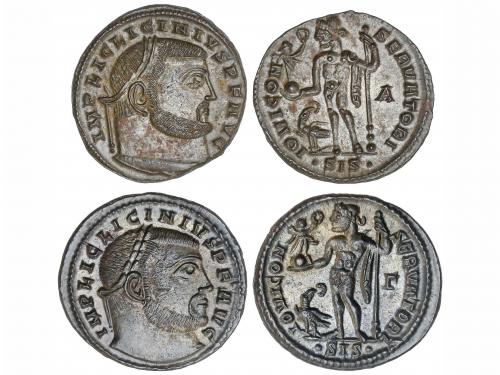 IMPERIO ROMANO. Lote 2 monedas Follis 19 mm. Acuñadas el 317